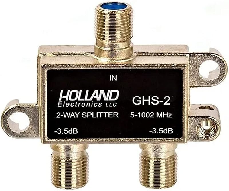 Holland Divisor de Sinal 1x2 Profissional Blindado Universal RG6